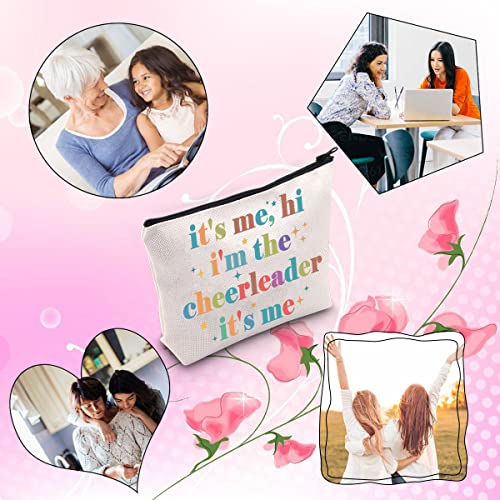 Cheerleader Zipper Makeup Bag It's Me, Hi I'm The Cheerleader It's Me Bag Cheerleading Teammate Gift (cheerleader)