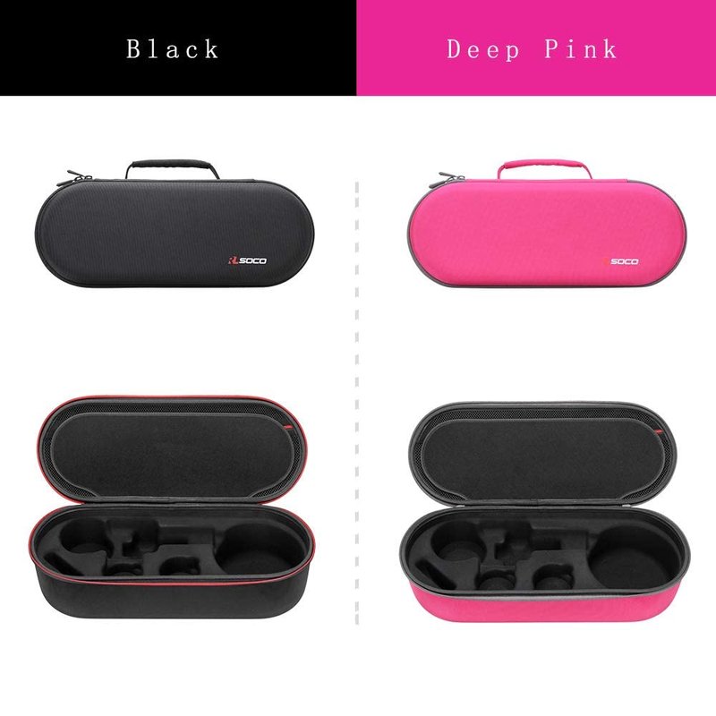 RLSOCO Carrying Case for Dyson Supersonic Nural/Supersonic Hair Dryer HD15 HD08 HD07 HD03 HD01, Portable Travel Storage Bag for Dyson Hair Dryer - Fits Complete Supersonic Accessories (Black)
