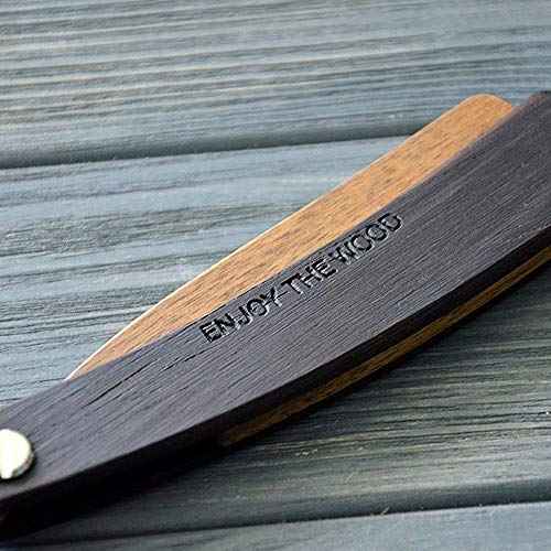 Beard Comb Gifts for Him Wooden Comb for Men Folding Pocket for Moustache Hair Walnut Combs Husband with the Engraving (Dangerous Man)