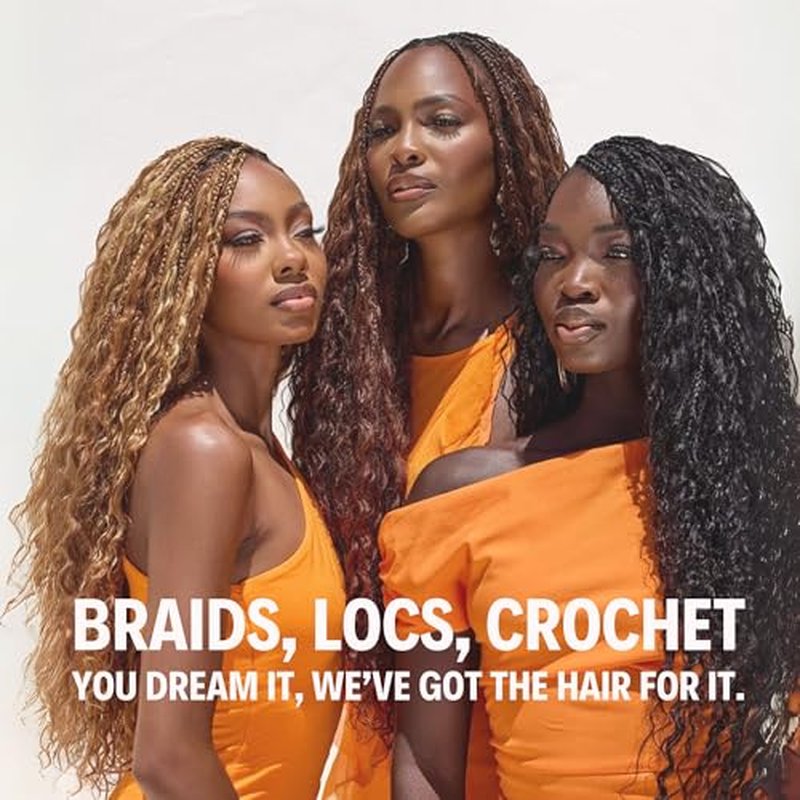 Human Braiding Hair, Pre-Divided Boho Braids Human Hair, Deep Wave Bulk Bohemian Hair Extensions for Braiding Knotless Wet and Wavy, 24 Inch, 3.5oz, Natural Color