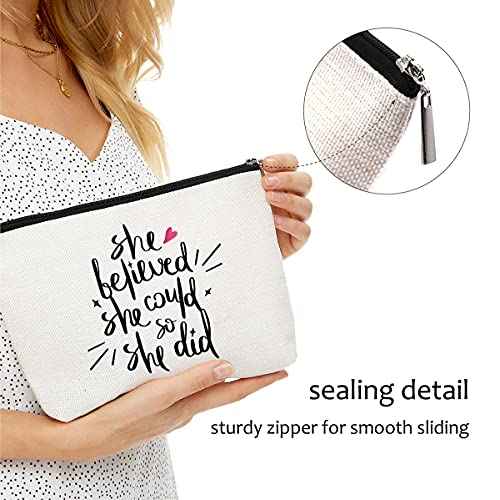 Graduation Gifts, Side by Side or Miles Apart Friends Gifts - Friend Long Distance Friendship Gifts for Women Toiletry bag - Birthday, Christmas Wine Gifts for BFF, Bestie, Girlfriends - Makeup Bag