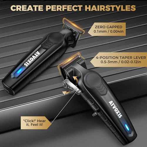 Hair Clippers for Men Professional, Barber Clippers and Trimmers Set, Cordless Hair Clippers, Hair Cutting Kit, Barber Kit, Haircut Kit, Maquina para Cortar Pelo De Hombre