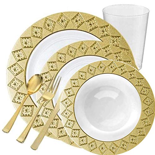 DecorLine Gold Dessert Bowls - 5 oz. | Imperial Collection | Pack of 10