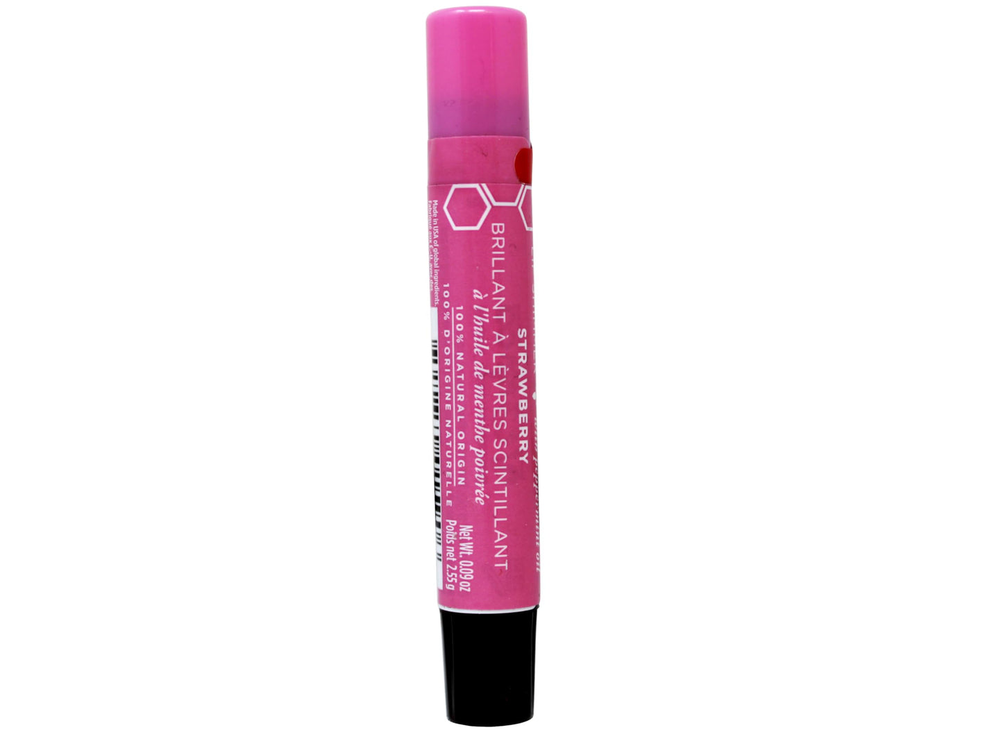 Burt's Bees Lip Shimmer Strawberry, 0.09 Ounce (Pack of 4)