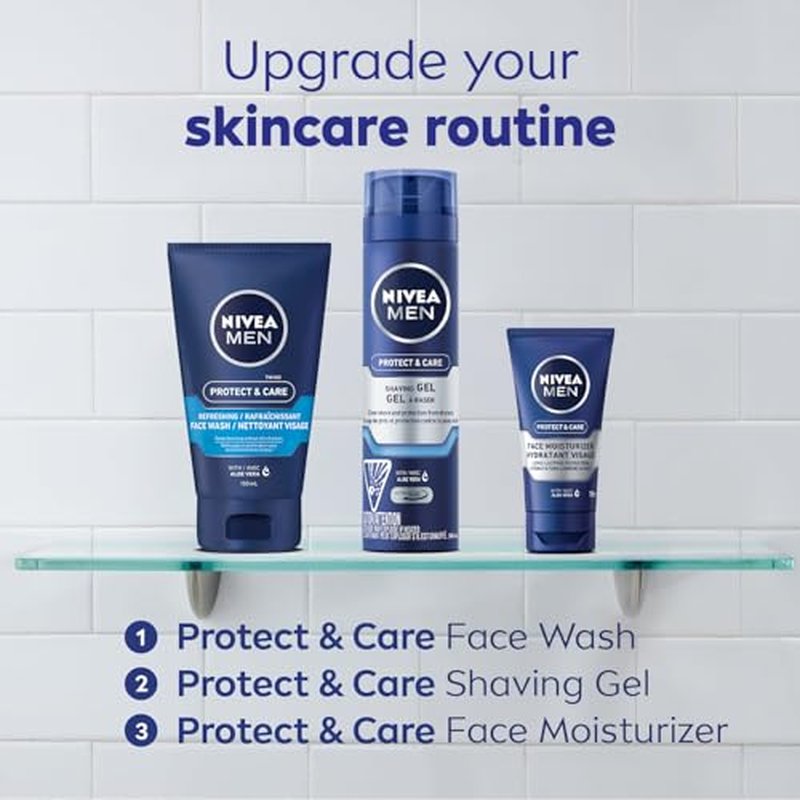 NIVEA MEN Maximum Hydration Moisturizing Face Wash with Aloe Vera, 5 Fl Oz Tube
