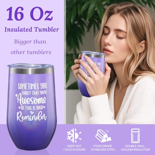 Birthday Gifts for Women Gifts Basket, Self Care Gifts ,Romantic Spa Gifts Care Package with Purple Flannel Blanket,Unique Xmas /Birthday Gifts for Mom, Sister, Wife, Girlfriend, Friends