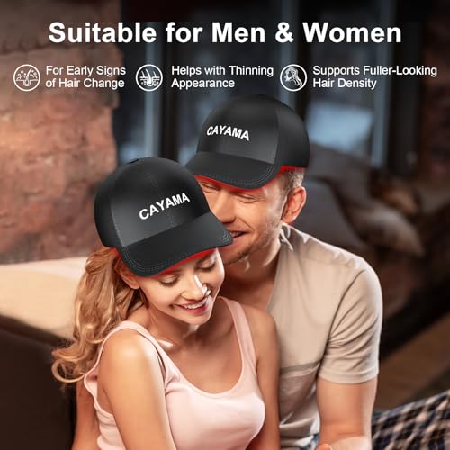 CAYAMA Red Light Therapy Cap for Hair ? 510 LEDs Laser Hair Cap for Fuller, Healthier-Looking Hair, Light-Based Care Device for Men & Women