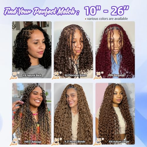 Deep Wave Human Braiding Hair for Boho Braids ? 18 Inch 120g 3 Bundles/Pack Honey Blonde, 100% Unprocessed 12A Brazilian Virgin Hair Bulk, No Weft, Wet & Wavy Curly Knotless Extensions