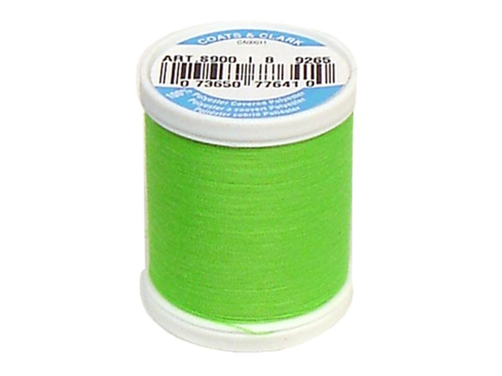 Coats Thread & Zippers Dual Duty XP General Purpose Thread, 125-Yard, Neon Green