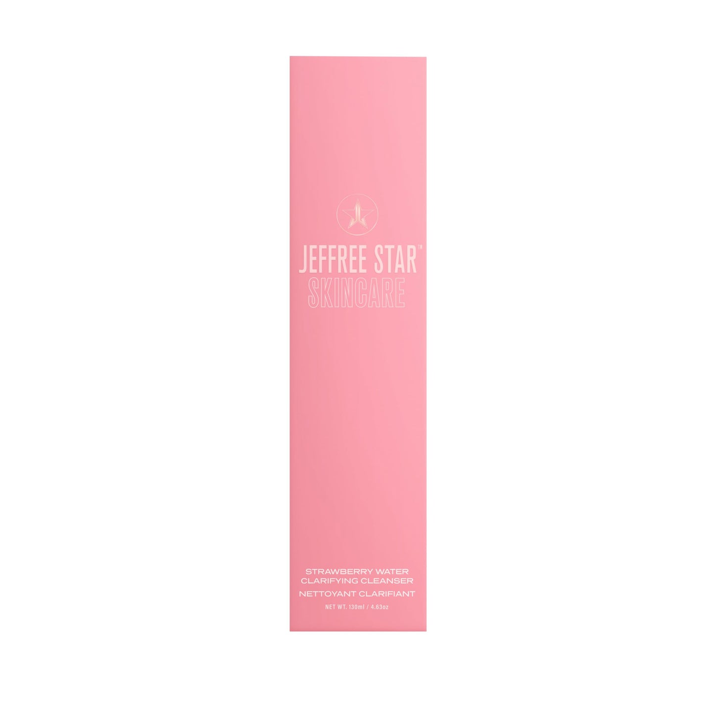 Jeffree Star Cosmetics Strawberry Water Clarifying Cleanser, Gel Face Wash with Niacinamide, 4.63 oz