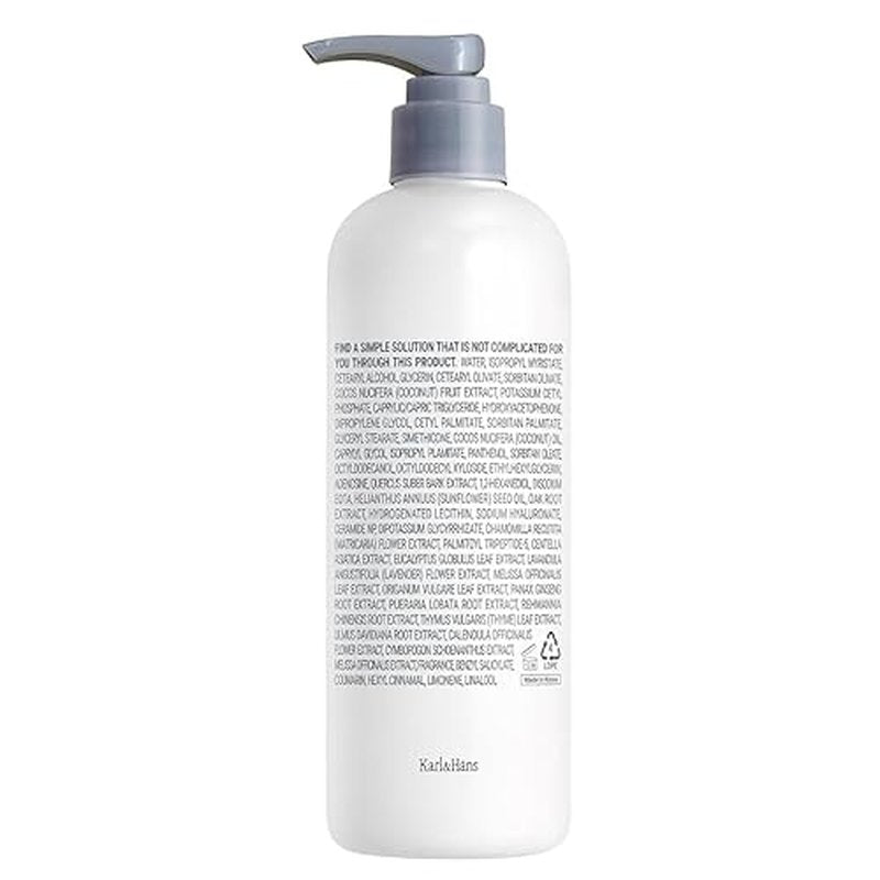 Karl&Hans Botanic Vegan Body Lotion Gourmand Coconut, Long-lasting Hydration with Soothing Coconut Fragrance - For Hands and Body, 13.2 fl oz