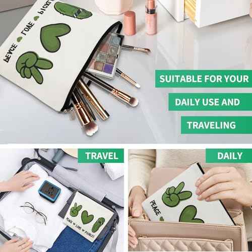 Pickle Gifts Makeup Bags for Women, Pickle Gifts for Pickle Lovers,Funny Travel Cosmetic Bag Funny Friendship Gifts Surprise for Women,Friends,Daughter Mom Birthday Christmas Gifts