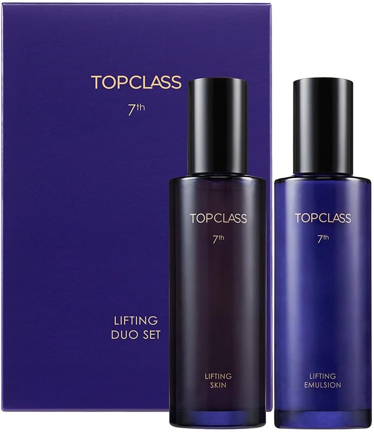 Lifting Duo Set - Firming Toner & Emulsion with Triple Collagen | Anti-Aging Korean Skincare | 3.38 fl oz Each