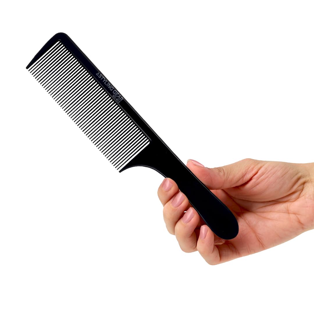 12 Pack – No. 403 Flexible Fade Barber Clipper Combs. Thin Blending & Cutting Combs for Flattops, Scissor Over Comb, Clipper Over Comb – Individually Wrapped, Stain Resistant