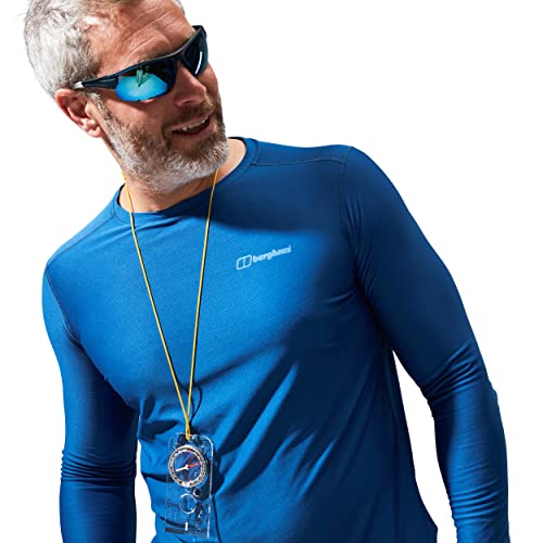 Berghaus Men's T Shirt Moisture Wicking 24/7 Tech, Long Sleeve Limoges