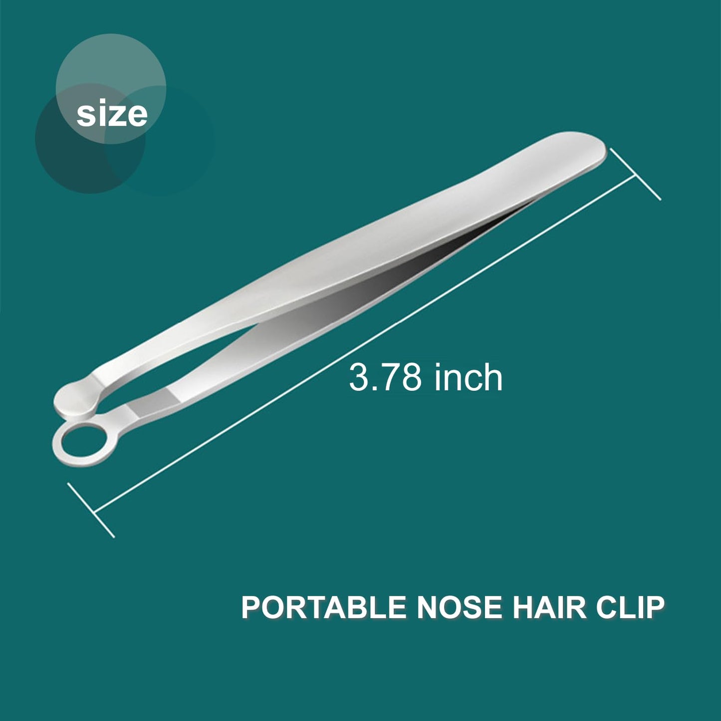 Nose Hair Trimmer Nose Hair Scissors, Hysotok Stainless Steel Nose Hair Clippers Friendly Round Tip, Easy Cut, Nose Hair Trimming Tweezers for Noses, Eyebrow for Men and Women