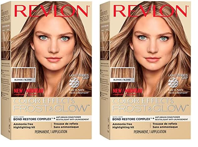 Revlon Color Effects Highlighting Kit, Permanent Hair Dye, For Balayage, Frosting, & Ombre Styling, Ammonia & Paraben Free, 20 Blonde, 8 Oz (Pack of 1)