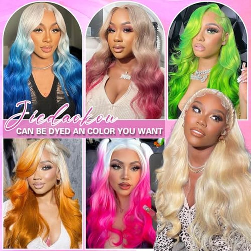 613 Lace Front Wig Human Hair Blonde Wig Human Hair 13x6 Transparent Lace Front Wigs 20 Inch 200 Density 613 HD Lace Frontal Wigs Pre Plucked with Baby hair