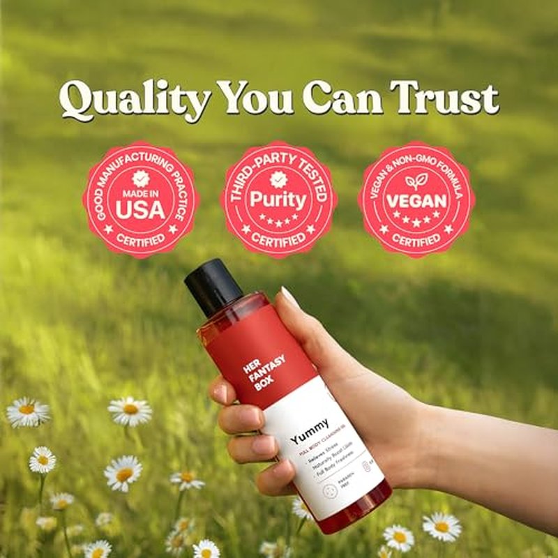 Her Fantasy Box Yummy | Body Wash - Indulgent, Luxurious Body Wash for Deep Cleansing, Moisturizing, and Nourishing Skin - Refreshing Scent for All Skin Types