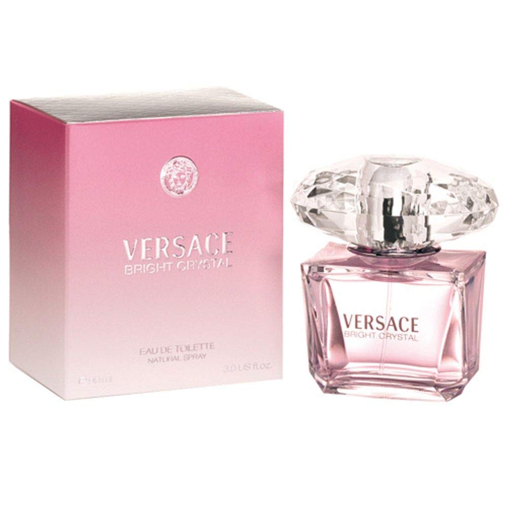Versace Bright Crystal Eau De Toilette Spray for Women - 1 oz Floral Fragrance