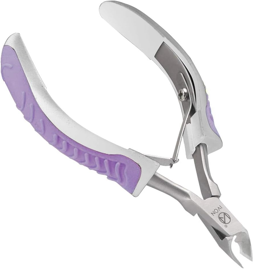 IVON Cuticle Trimmer, Non-Slip Professional Cuticle Nipper Stainless Steel Cutter