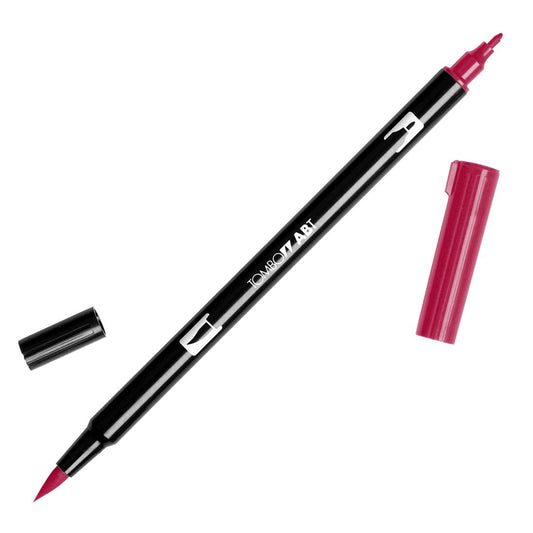 TOMBOW Dual Brush Pen Art Markers, Crimson 847, 6-Pack