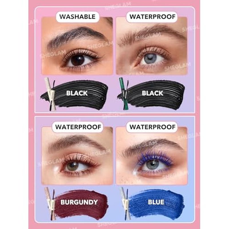 SHEGLAM All-In-One Volume & Length Mascara-Waterproof-Brugundy