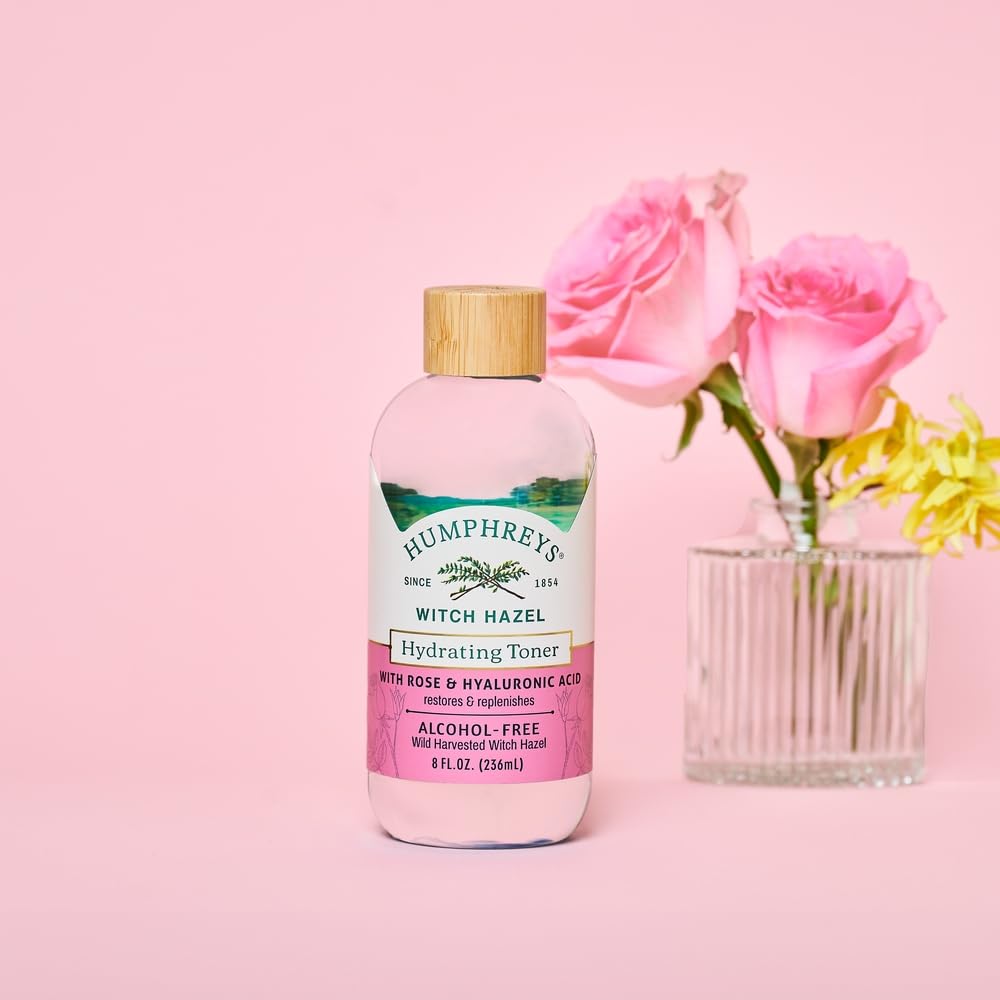 Humphreys Witch Hazel Nourishing Toner | Wild Harvested Witch Hazel & Aloe | Alcohol-Free | Natural | Hydrating | Soothing | 8 Fl Oz