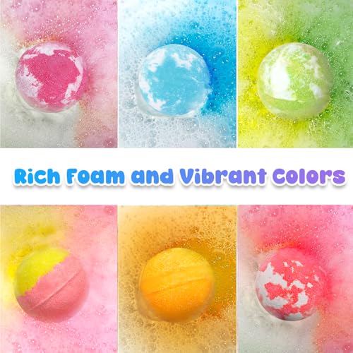 Bath Bombs for Kids Girls with Surprise Toys Inside, Unicorn Bath Bombs with Jewelry Toys Gifts for Girls 3 4 5 6 7 8 Years Old Birthday Christmas, Handmade Bubble Fizzies Bath Ball (Package May Vary)