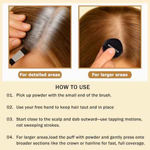 Root Touch Up Hair Color ? 3 Color Blendable Hairline Powder for Gray Coverage, Root Cover Up & Thinning Edges ? 48H Sweat Resistant, Natural Finish for Women & Men ? Blonde