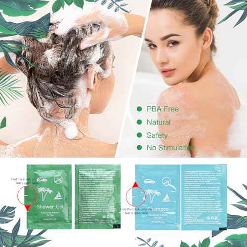 Bulk Hygiene Kits for Homeless ,Travel Size Body Wash and Shampoo Bulk 0.28fl Oz,Travel Size Shower Gel Set£¬Shampoo Bulk Travel Size ,Hotel Supplies for Guests (0.28fl Oz(Pack of 50), 50, Count)