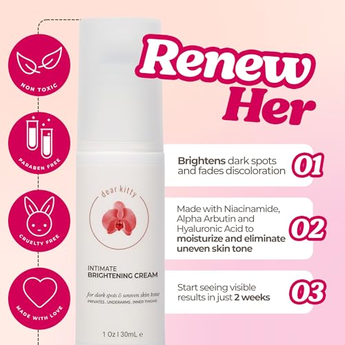 Dark Spot Cream for Intimate Areas - Tranexamic Acid & Niacinamide Serum for Women - Body Cream for Bikini Line, Underarms, Inner Thigh - Even Tone for Sensitive Skin - 1 oz