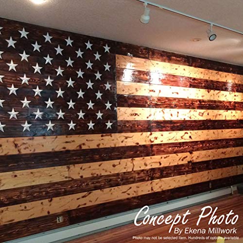 Ekena Millwork ROS03X03SPRW Springtime Square Rosette, 3 1/2"W x 3 1/2"H x 1/2"P, Rubberwood