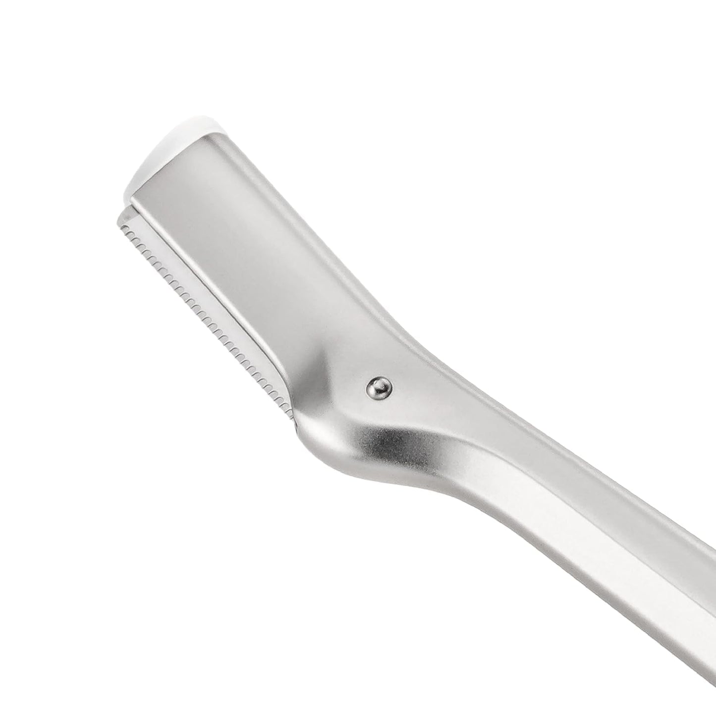 Tweezerman Eyebrow Razor with 3 Replacement Blades and Safety Cap (Stainless Steel)