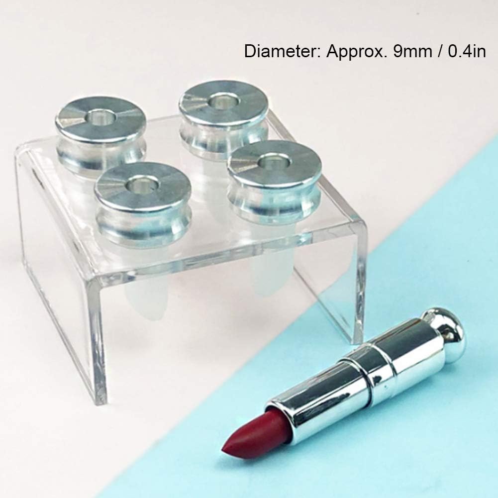 DIY Lipstick Mold - 9mm Silicone Lipstick Filling Tube for Handmade Lip Balm | 4 Holes Design