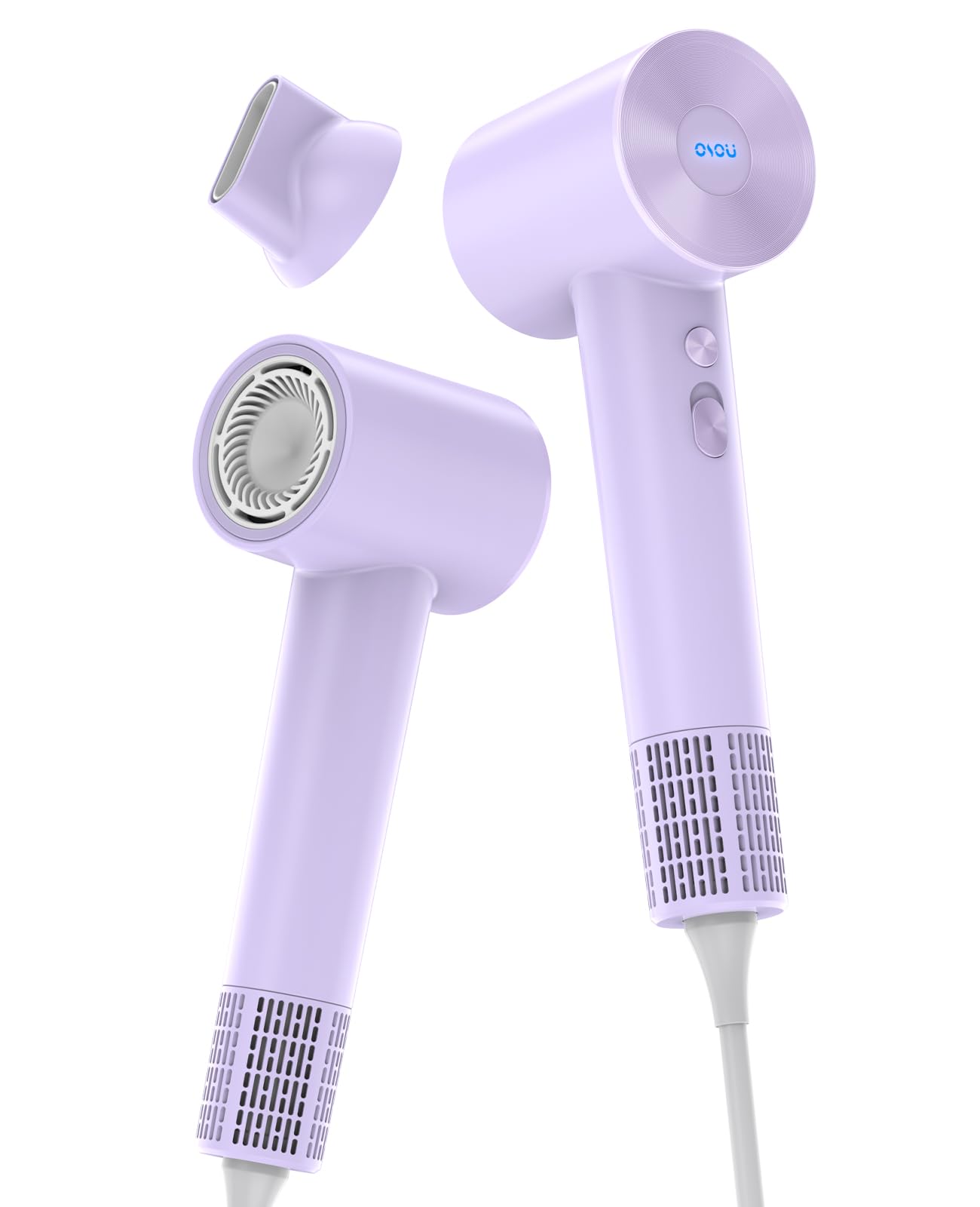 OSOU Hair Dryer, Negative Ionic Hair Dryer, High-Speed Blow Dryer with 110, 000 RPM Brushless Motor, Fast Drying Lightweight Travel Hairdryer, Low Noise Home Hair Dryer with Smooth Nozzle