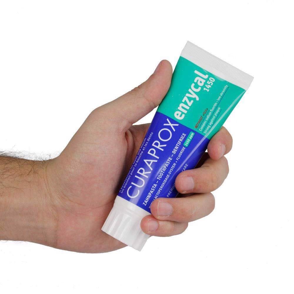 Enzycal 1450 ppm Toothpaste 75mL Gently Clean and Protect Against Tooth Decay | Everyday Use | Mild SLS-Free | Cavity Prevention