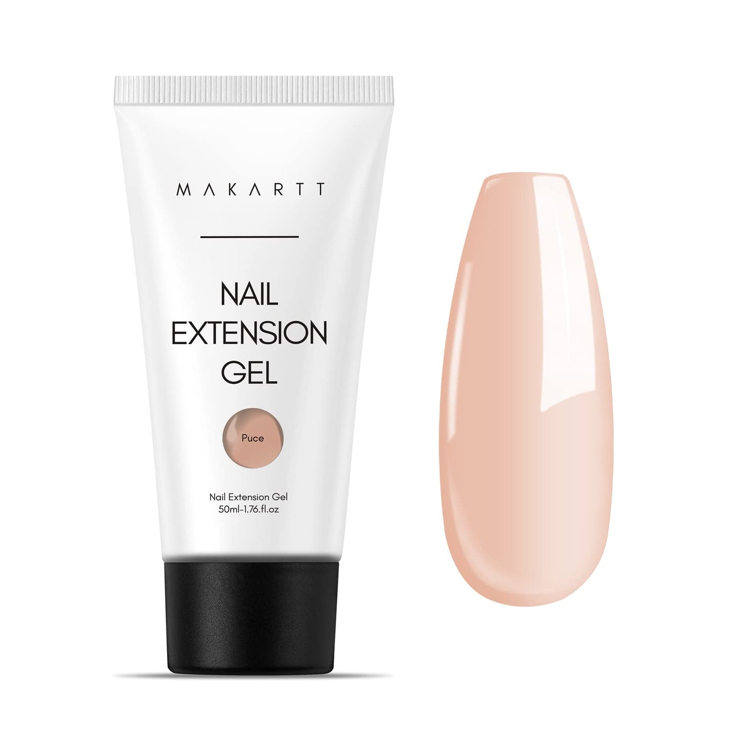 Makartt Poly Nail Gel: Clear 50ML Gel Builder for Natural-Looking Strengthener 3D Molding Gel for Trendy Nail Art-Long-Lasting and Easy to Use Supplies