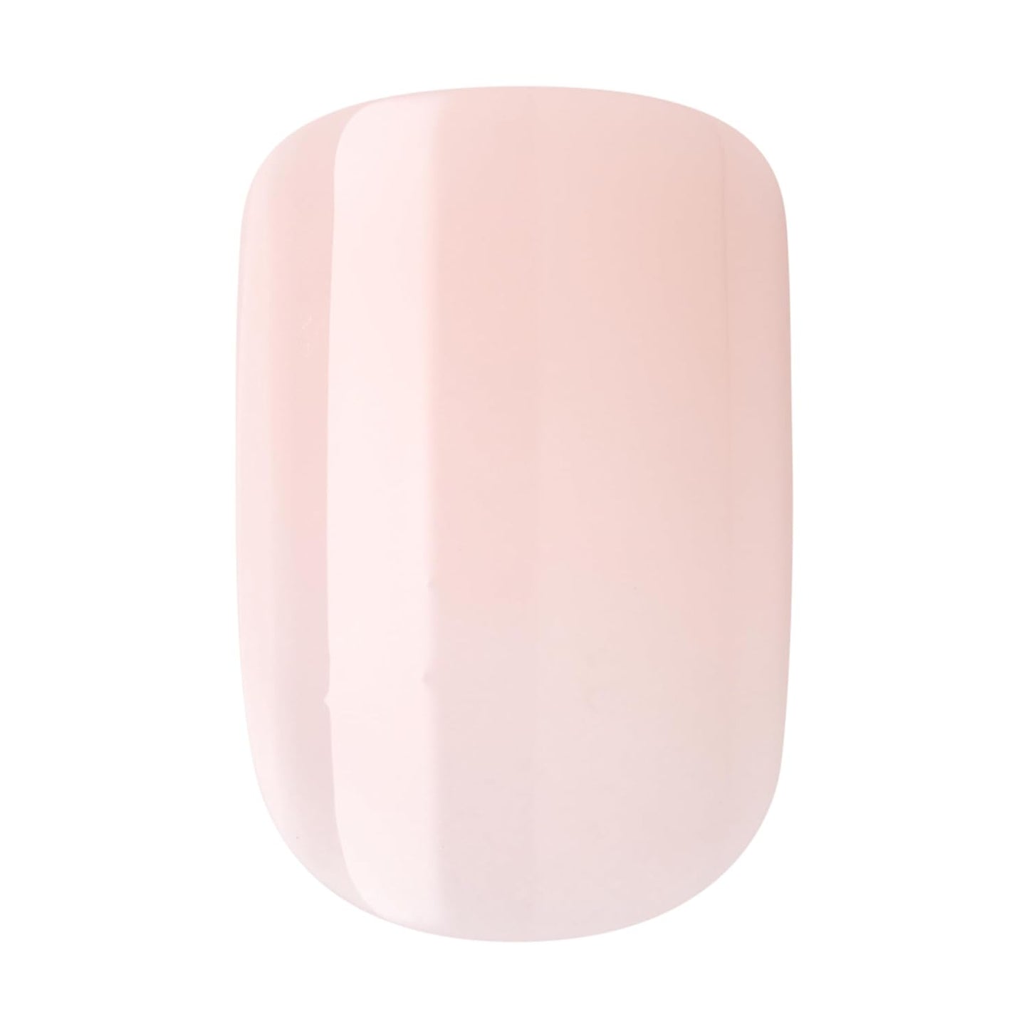 KISS Bare but Better Press On Nails, Glossy Pink, Short Length, Square Shape, 28 Fake Nails, Pink Gel Nail Glue Net Wt. 2g (0.07 Oz.), Mini Nail File, & Manicure Stick