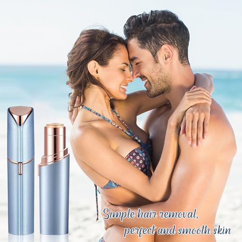 Facial Hair Removal for Women, Electric Painless Facial Hair Remover for Face, Lip, Chin with USB Rechargeable