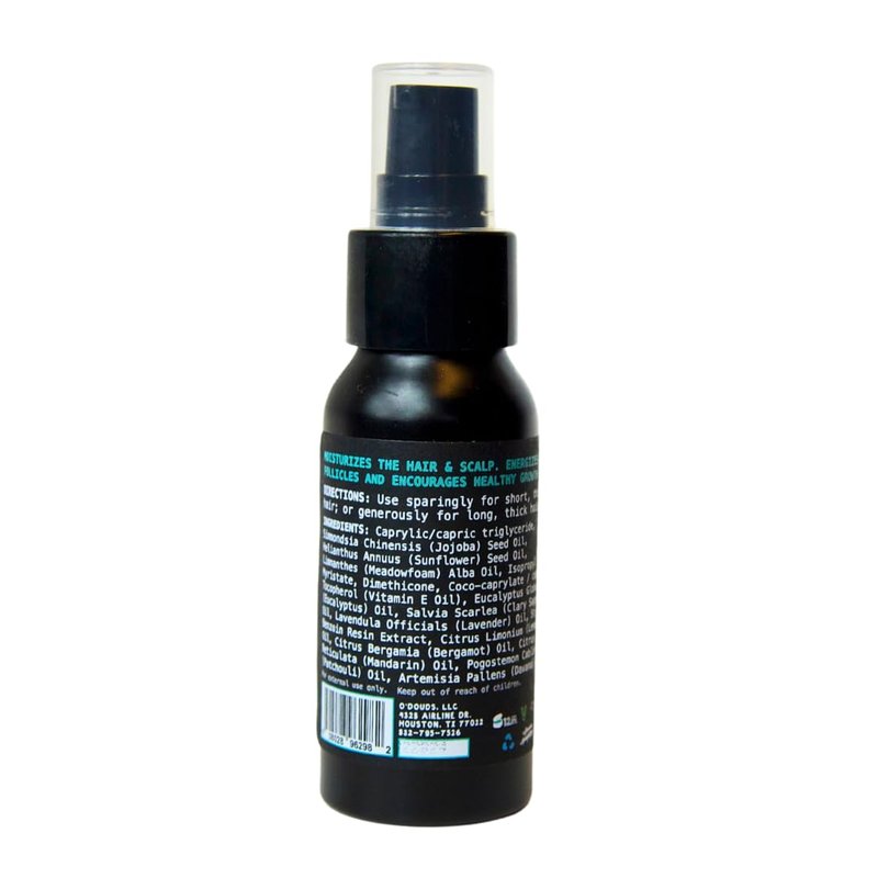 O'Douds Lightweight Hair Oil - Adds Gloss, Shine & Luster with Frizz Control - For Fine, Thin & Naturally Greasy Hair - Eucalyptus & Sage Scent, 2oz.