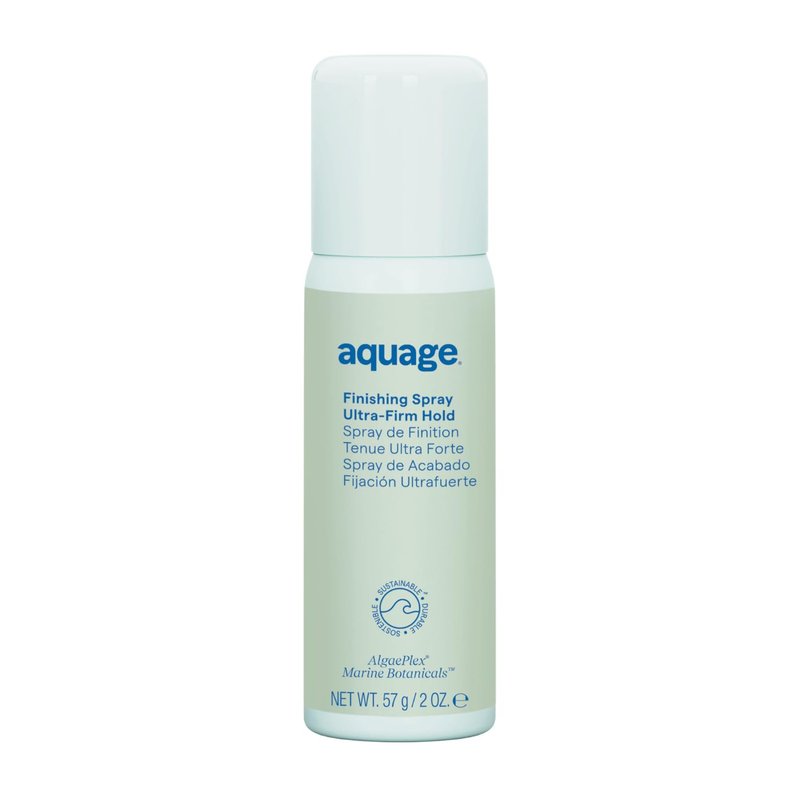 Aquage Finishing Hair Spray for Women & Men - Volumizing + Flexible Holding Spray for Shine and Long Lasting Style - Professional Hair Styling Products (2 oz)