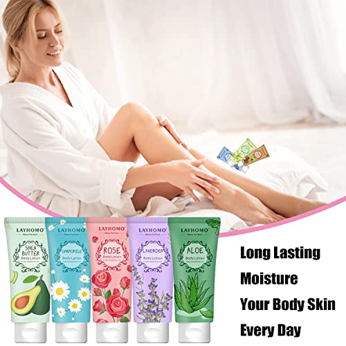 12 Pack Body Lotion Gift Set for Women,Natural Fragrance Body Care Cream Moisturizing Travel Size Body Lotion With Shea Butter and Aloe,Bulk Body Lotion Sets, Christmas Stocking Stuffers Valentines