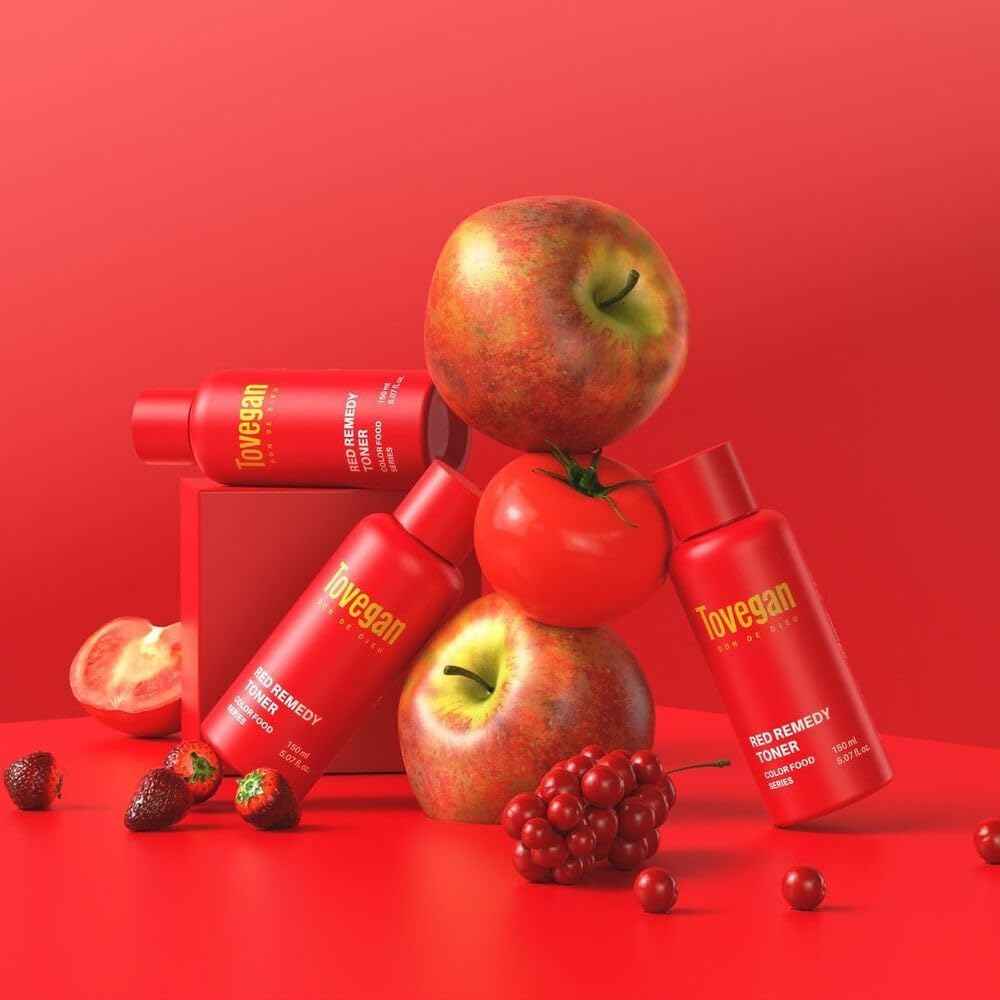 TOVEGAN Color Food Series Red Remedy Toner 5.07 fl.oz