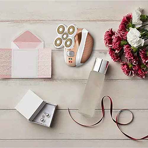 Women's Electric Shaver Replacement Heads : 5 Legs Hair Removal Razor Replacement Heads 4D Floating Heads Replacement Blades for Women