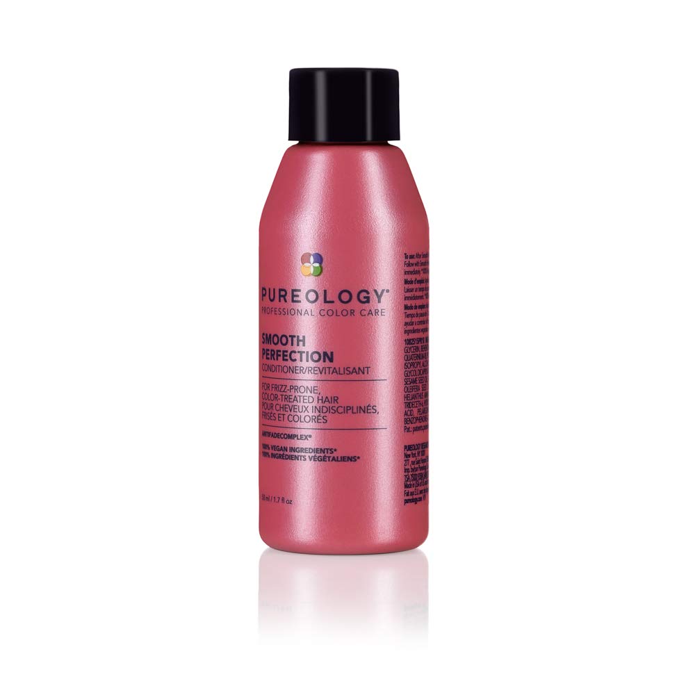 Pureology Smooth Perfection Conditioner - For Frizzy and Color Treated Hair, Detangles & Controls Frizz, Sulfate-Free & Vegan, 9 Fl Oz