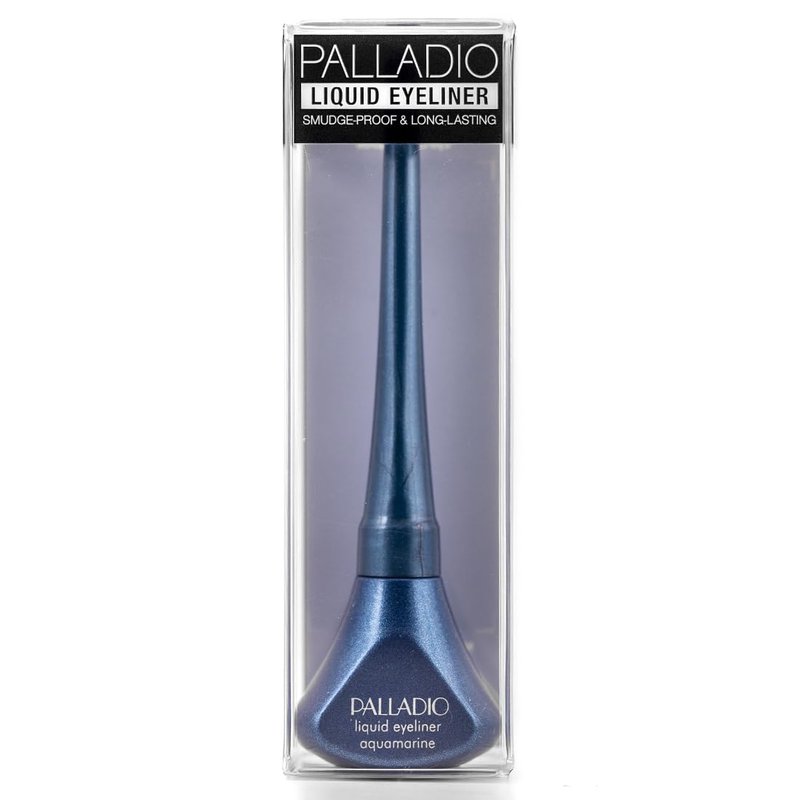 Palladio Liquid Eyeliner, Highly Pigmented and Waterproof, For Intense Eye Definition, Smear-proof Eyeliner Liquid, Includes Easy Grip Wand and Felt Tip Applicator, Aquamarine