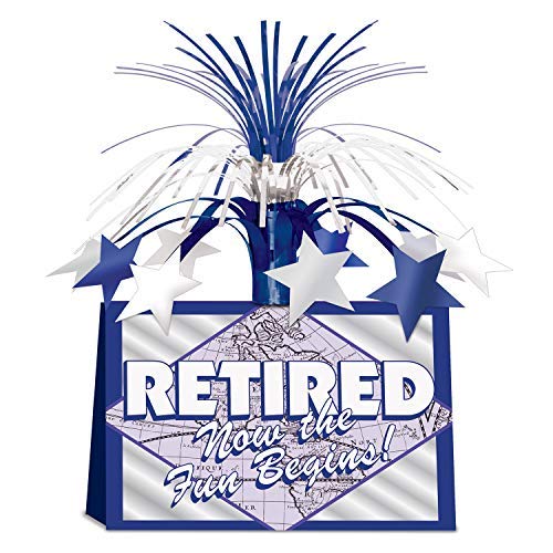 Retired Now The Fun Begins! Centerpiece Pack of 2