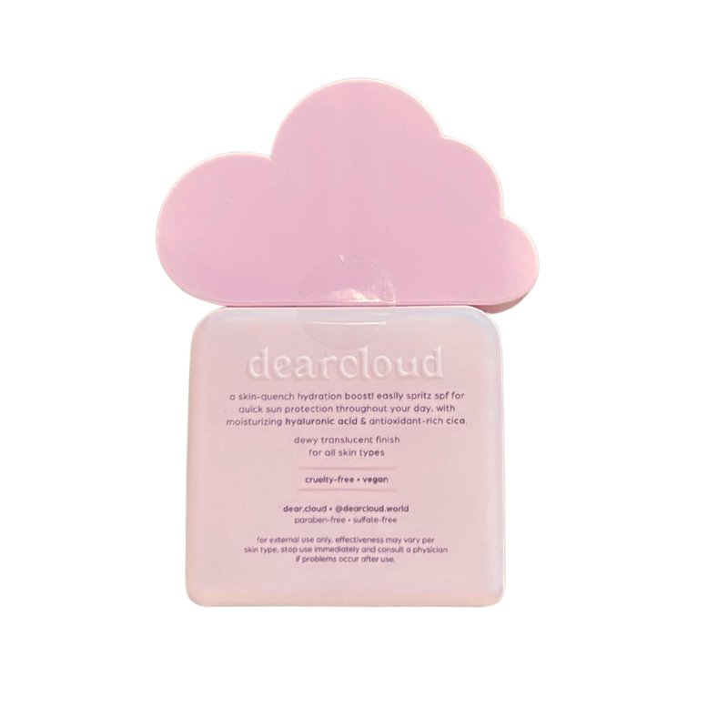 dearcloud Luminous Aqua Sun Mist SPF 30 – Cica & Hyaluronic Acid – Korean Sunscreen – Spray Sunscreen for Face & Body (3.38 Fl oz)