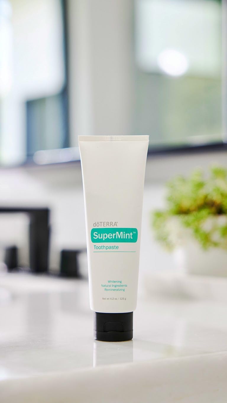 doTERRA SuperMint Toothpaste - Natural Whitening Formula | 125g Tube